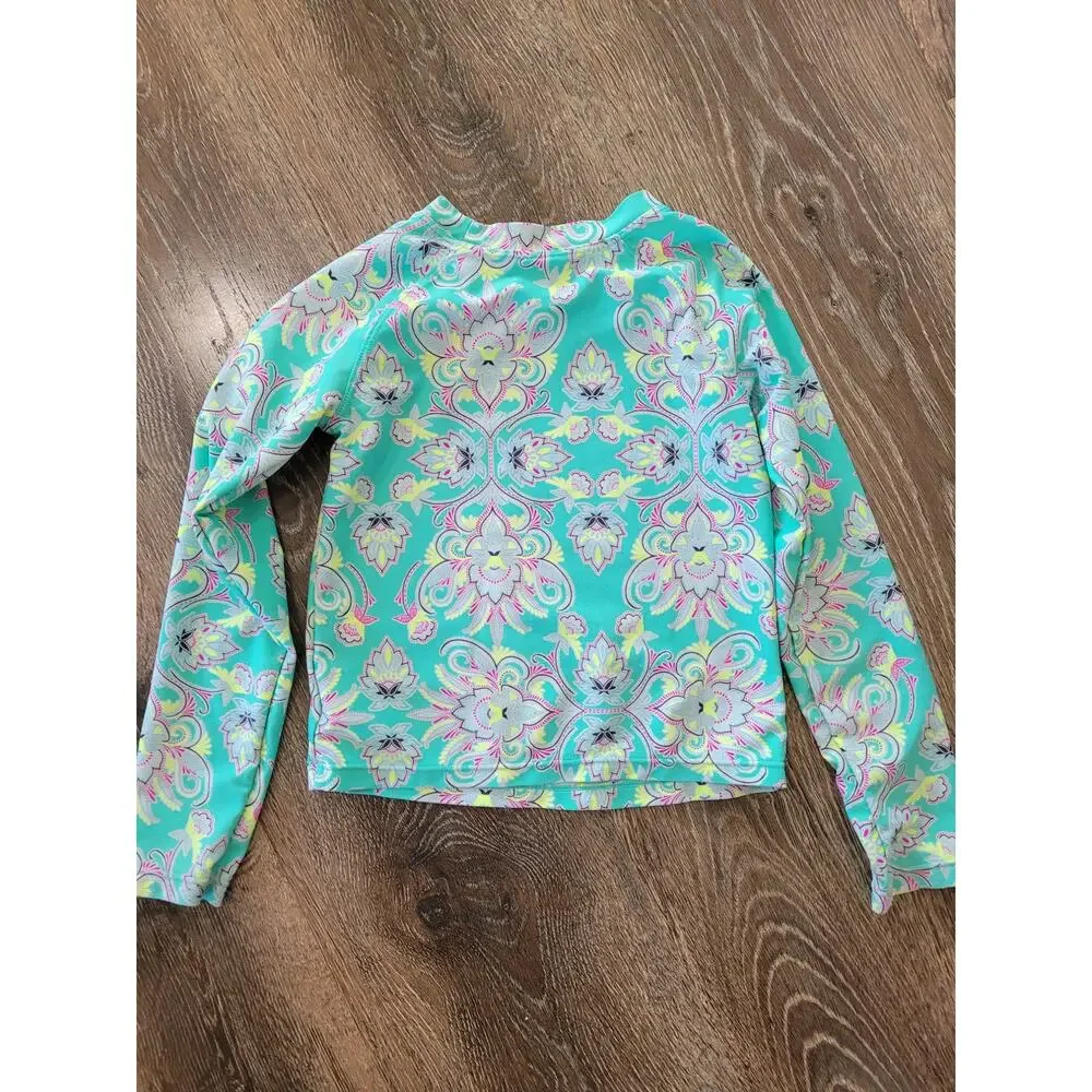 Baby Gap Girls Swim Long Sleeve Top Aqua‎ size 5 years Cover Up #8